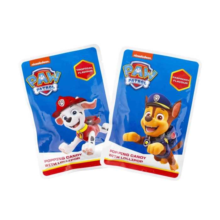 Paw Patrol pattogó cukorka nyalókával 15g/36db