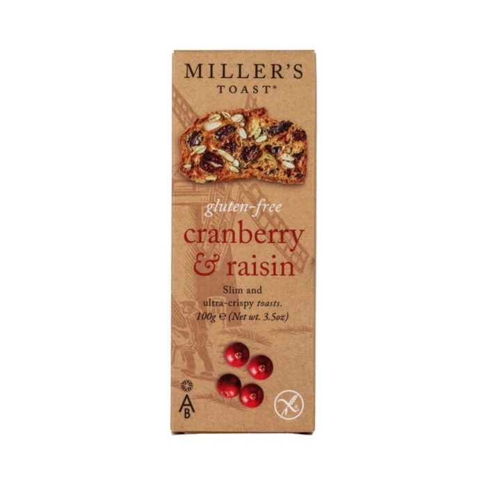 Miller’s tőzegáfonyás-mazsolás toast 100g