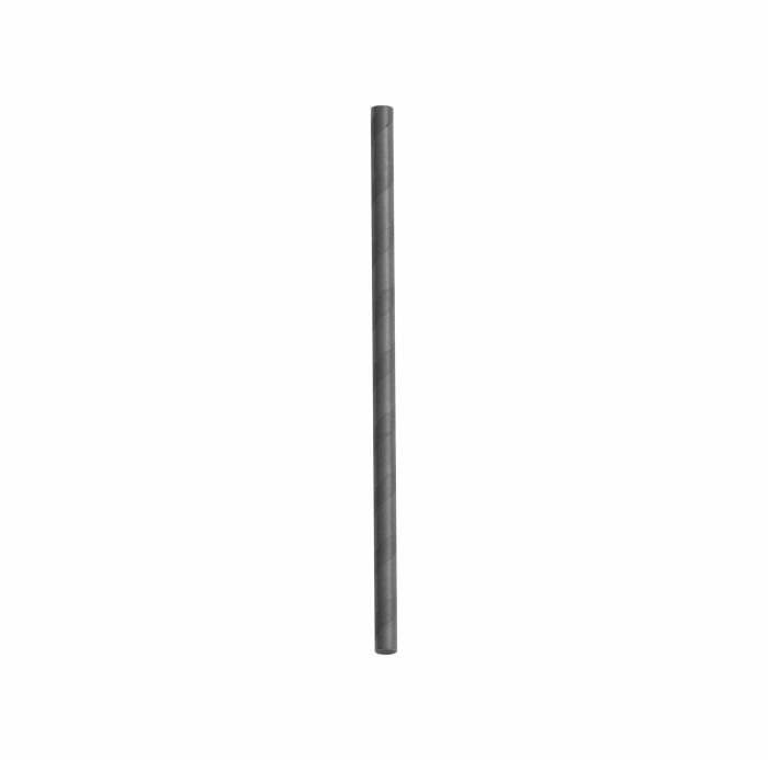 Papír szívószál fekete koktélos 7x150mm 250db/csomag