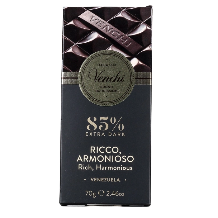 Venchi Ricco Armonioso Venezuelea 85% étcsokoládé 70g