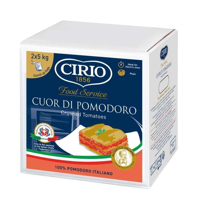 Cirio hámozott aprított-zúzott szívparadicsom konzerv 2x5kg