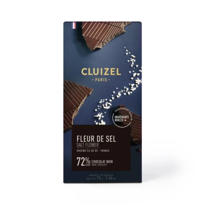 Cluizel fleur de sel 72% étcsokoládé 70g