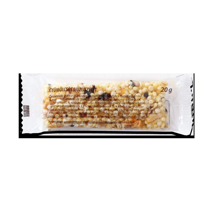 Gyümölcsös müzli szelet 120x20g