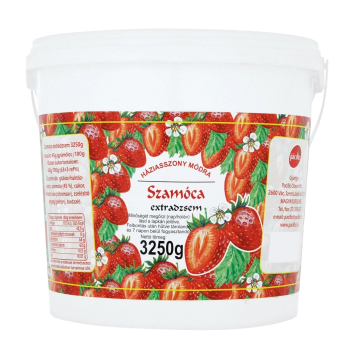 Pacific szamóca dzsem 45% 3250g