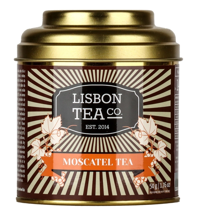 Lisbon tea muskotályos bor ízesítésű szálas fekete tea 50g
