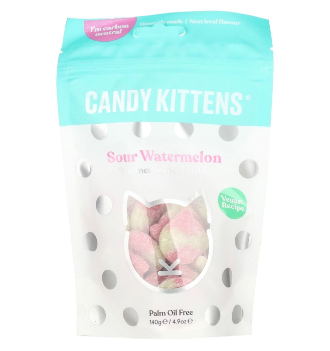 Candy Kittens görögdinnyés savanyú gumicukor 140g