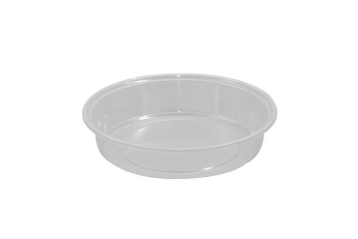 Műanyag natúr kerektál/ salátástál 250ml mikrózható 50db/csomag PP