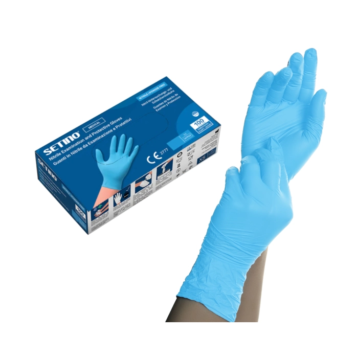 Nitril gumikesztyű "XL" kék 100db 3,5g