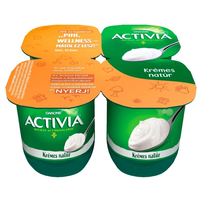 Activia natúr krémes multipack joghurt 4*125g