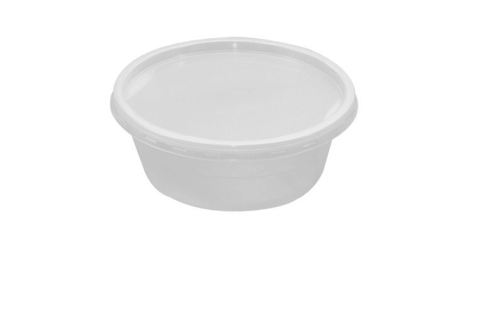 Műanyag mikrózható gulyástál tető víztiszta 500-750ml (50db/csomag) PP