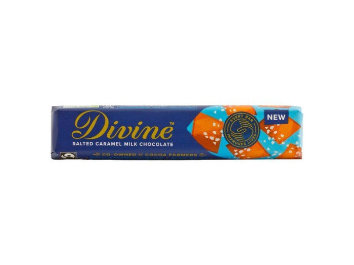 Divine karamellás tejcsokoládé 35g