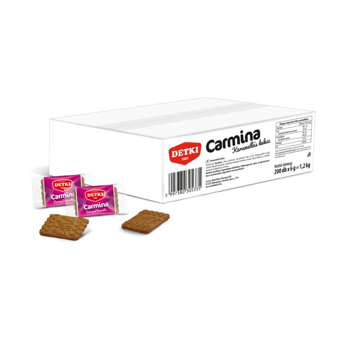 Detki Carmina karamellás keksz 200x6g