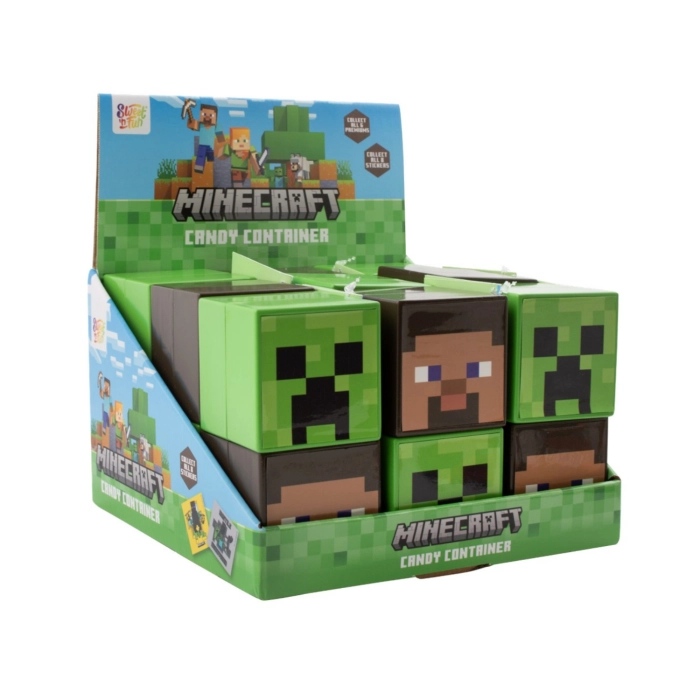 MINECRAFT candy container 10g/18db