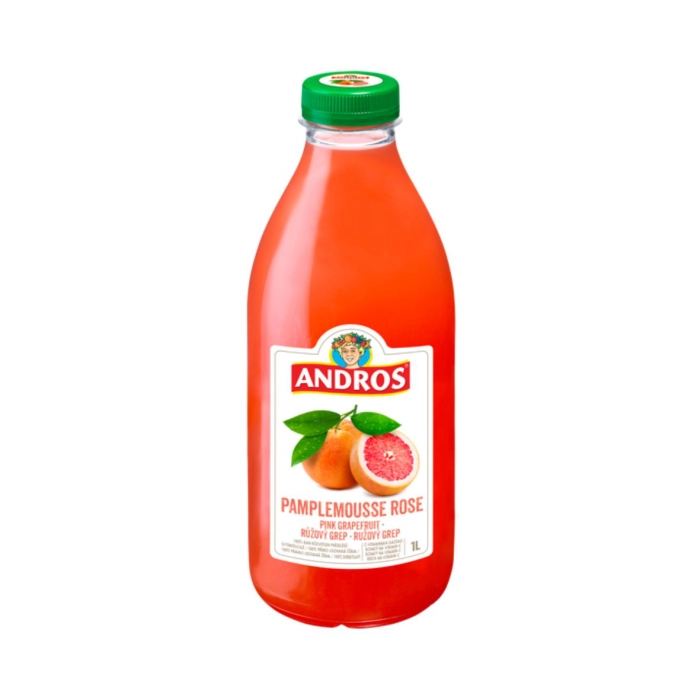 Andros friss pink grapefruitlé 1l