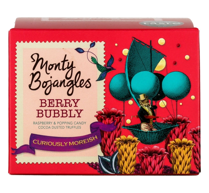 Monty Bojangles Berry Bubbly gyümölcsös trüffel 100g