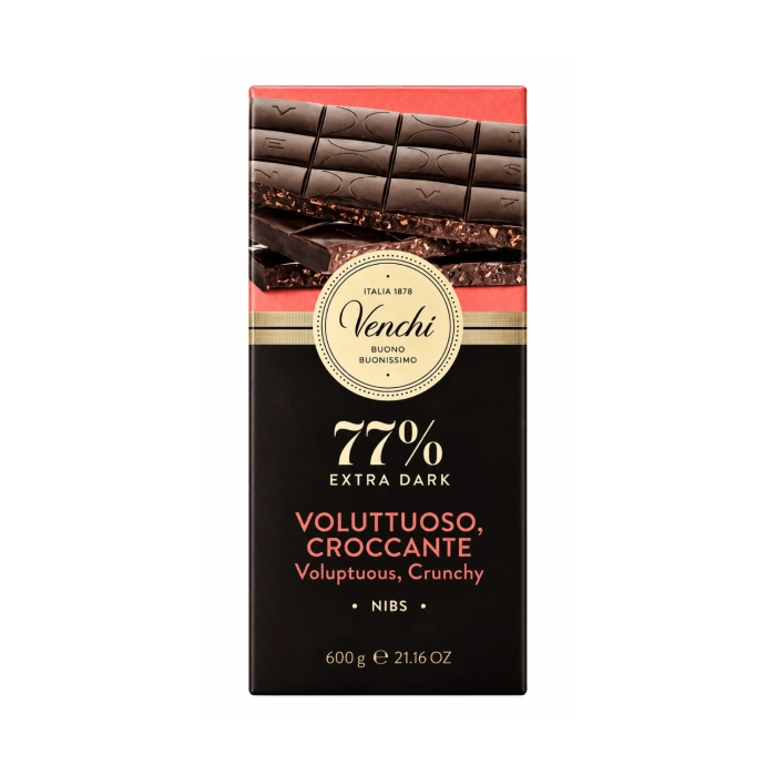 Venchi Maxi Nibs étcsokoládé 77% 600g
