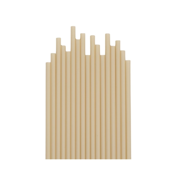 Bibo PLA szívószál beige BIO  8*230mm (300db/csomag)