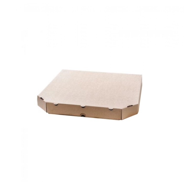 Pizzadoboz barna 45×45×4,5 4szögl. (50db/csomag)
