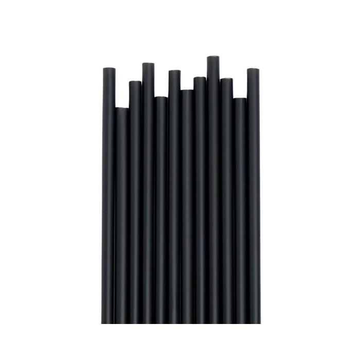 Bibo PLA szívószál fekete BIO  6,5*230mm (500db/csomag)
