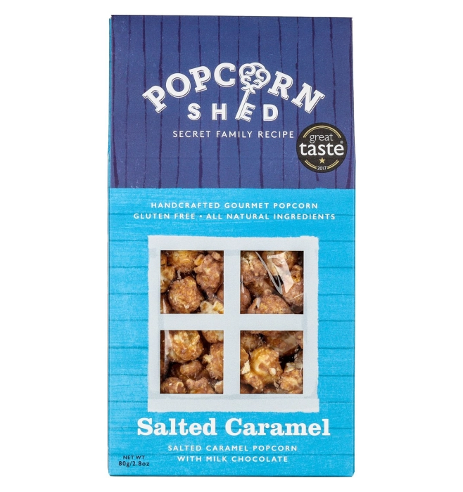 Popcorn Shed sós karamellás-tejcsokoládés popcorn 80g