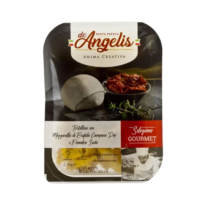 De Angelis bivalymozzarellával és szárított paradicsommal töltött tortelloni 250g
