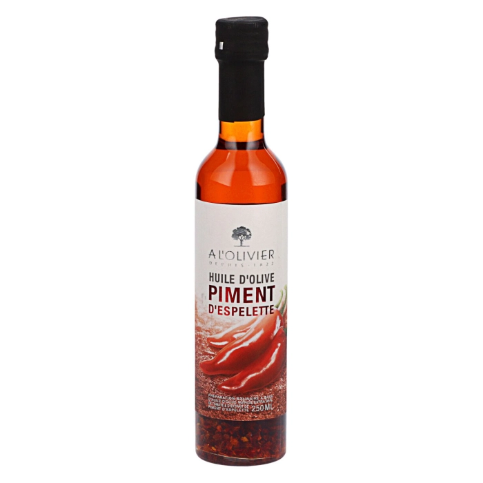 A L’Olivier espelette chilivel ízesített olajkészítmény extra szűz olívaolajjal 250ml