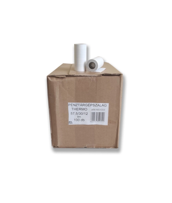 Pénztárgépszalag 57×30mm thermo (100db/csomag)