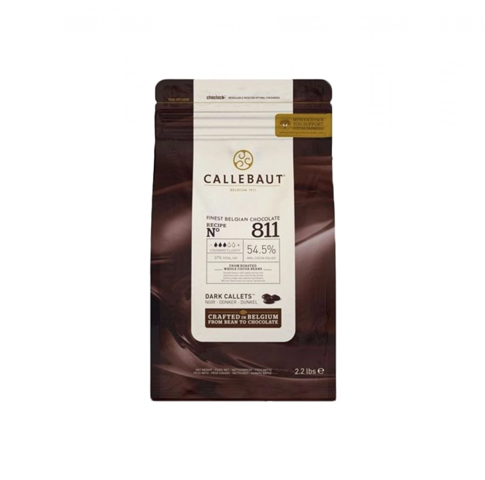 Callebaut 811NV étcsokoládé pasztilla 54,5% 2,5kg