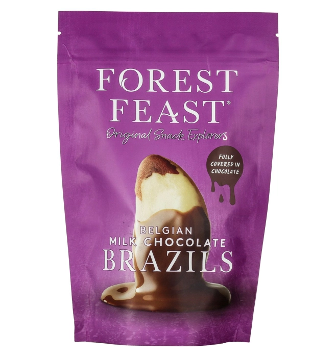 Forest Feast belga tejcsokoládéval bevont brazil dió 120g