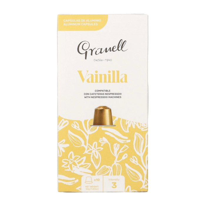 Granell Cafes vaníliával ízesített természetes pörkölésű őrölt kávé 10db 52g