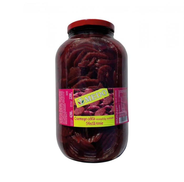 Szeletelt cékla üvegben 4250ml/4000/2300g
