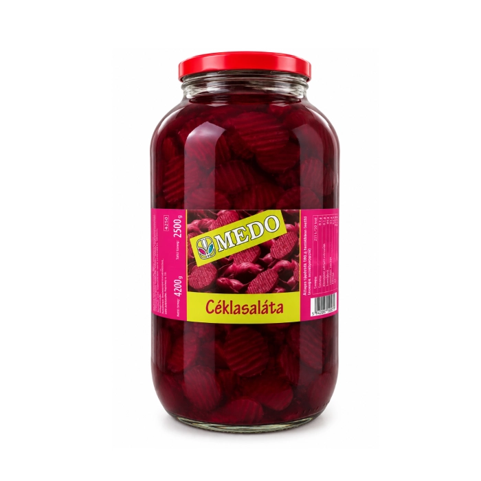 Szeletelt cékla üvegben 4250ml/4000/2300g