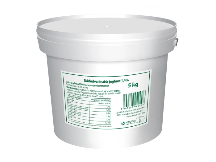 Nádudvari vödrös joghurt 1,4% 5l
