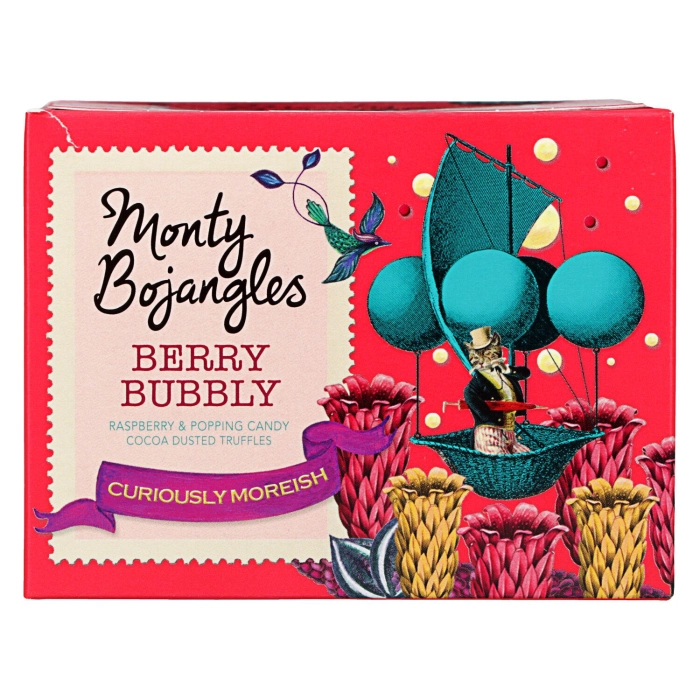 Monty Bojangles Berry Bubbly gyümölcsös trüffel csokoládé 150g