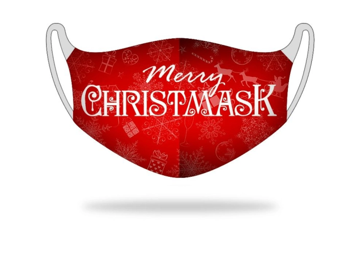 Kétrétegű textil szájmaszk christmask