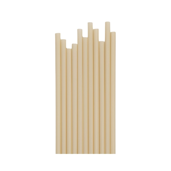 Bibo PLA szívószál beige BIO  6,5*230mm (500db/csomag)