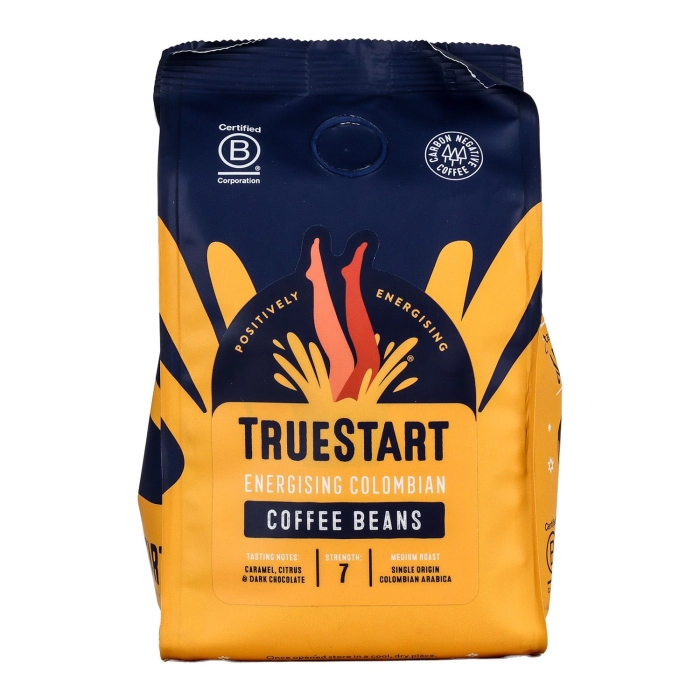 TrueStart Energising Colombian szemes kávé 200g