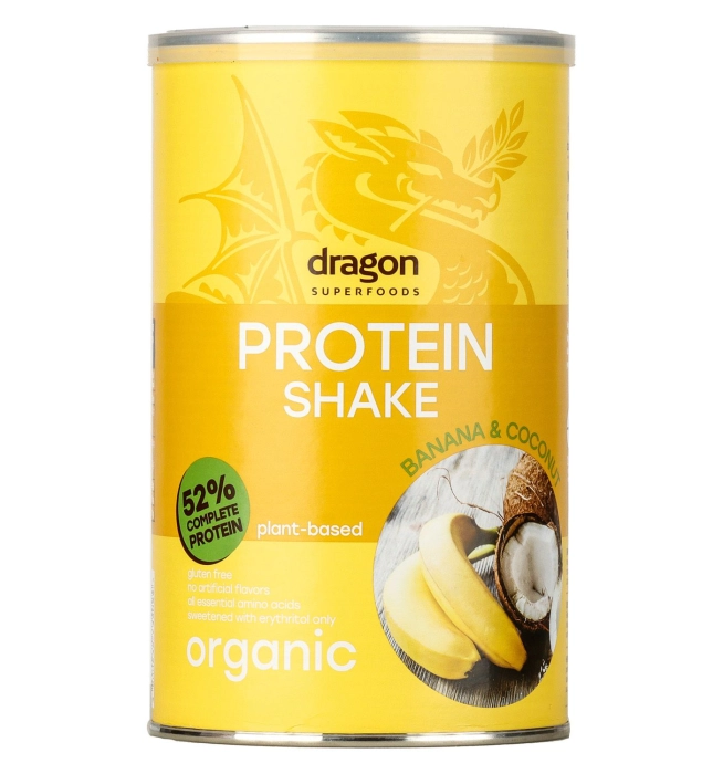 Dragon Superfoods banános-kókuszos fehérje shake 450g