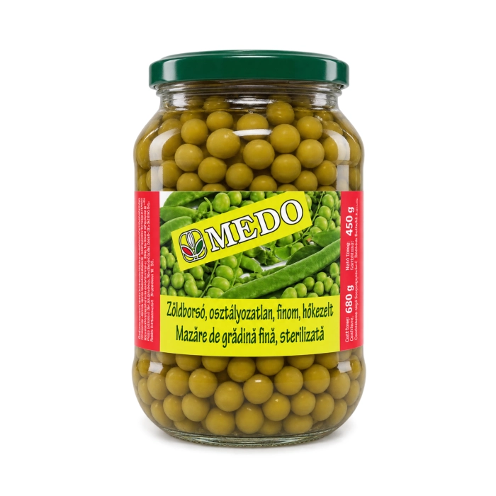 Zöldborsó 680/440g