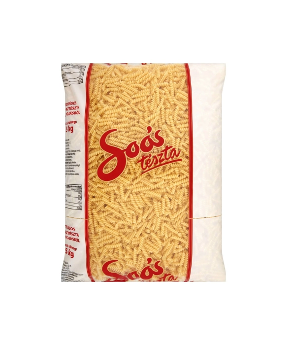 Soós 4 tojásos fusilli tészta 5kg