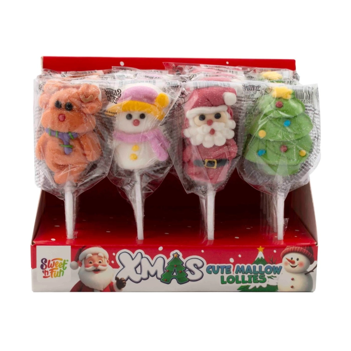 Christmas mini mallow lolly 11g 24db
