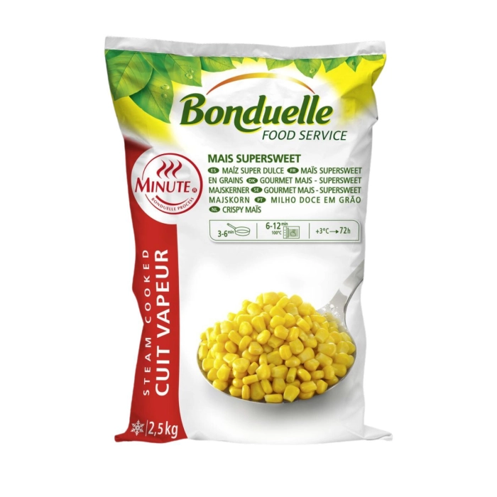 Bonduelle super sweet morzsolt kukorica fagyasztott 2,5kg
