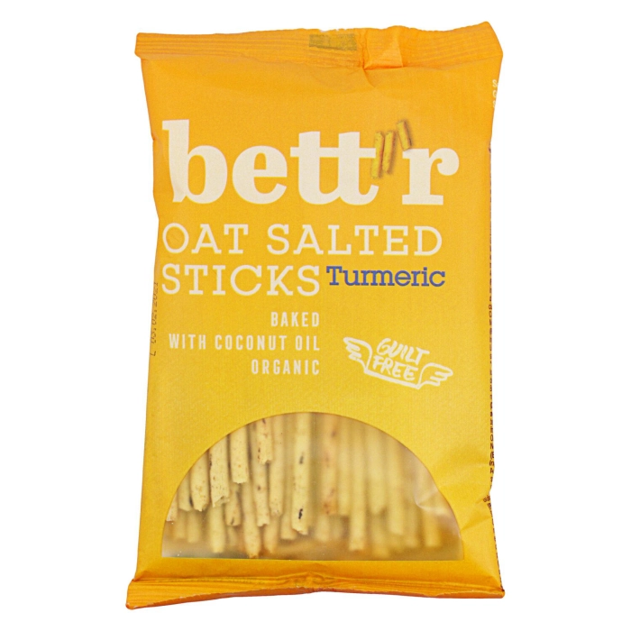 Bett'r Organic zabos sós pálcika kurkumával 50g