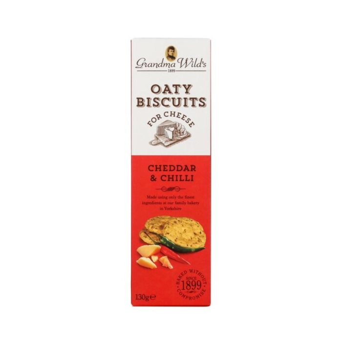 Gwilds Oaty Biscuits cheddar & chilli 130g