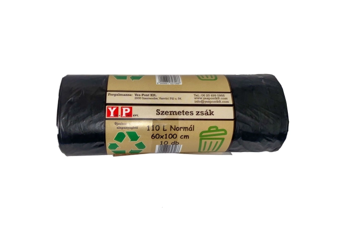 Szemeteszsák 110l/10db PE 15µ