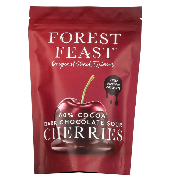 Forest Feast aszalt meggy belga étcsokoládé bevonattal 120g