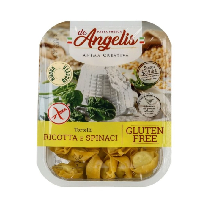 De Angelis bio ricottával és spenóttal töltött gluténmentes tortelloni 250g