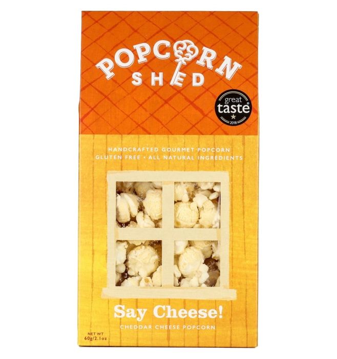 Popcorn Shed Say Cheese! cheddar sajttal ízesített popcorn 60g