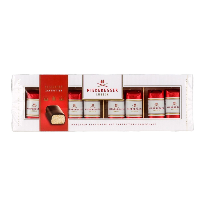 Niederegger Marzipan Classic Étcsokoládéval bevont marcipán szeletek 100g