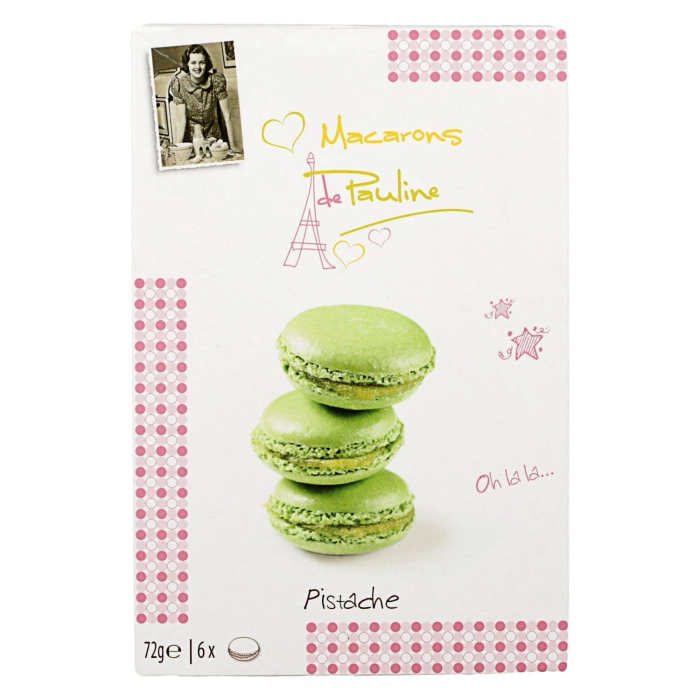 Macarons de Pauline macaroon pisztáciás 6db 72g